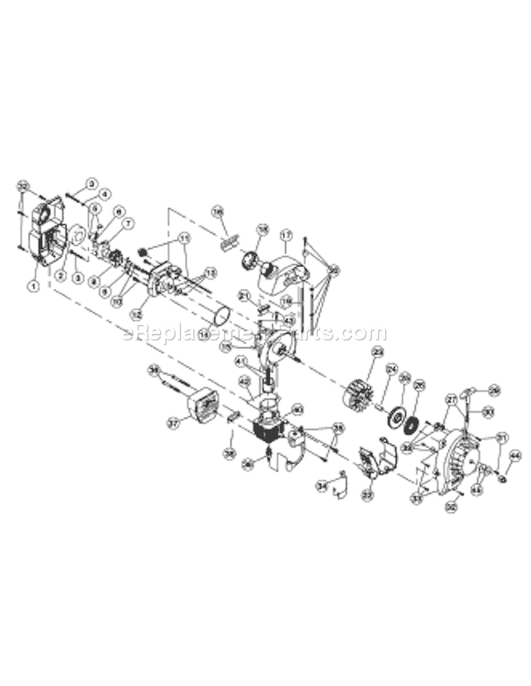 Page A Diagram and Parts List for YMGBV3100 41BSGBPG901 Yard Man Leaf Blower / Vacuum